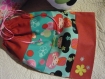 * coussin kawai poupee kokeshi japonaise sachet pochette lingerie assortie avec prénom 