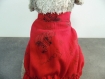 Veste rouge en coton pour petit chien 