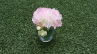 Vase champêtre aux couleurs printanières 