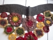Etole écharpe colorée faite en tricot et crochet 