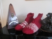  chaussons pure laine jacquard, femme, avion, lit, détente . style nordique. chaussons de voyage, chalet, camping, yoga, convalescence 