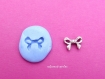 Moule silicone cabochon ruban noeud 13mm x 10mm