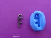 Moule en silicone pendentif initial alphabet lettre f 