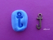 Moule en silicone pendentif initial alphabet lettre j 