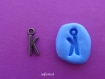 Moule en silicone pendentif initial alphabet lettre k 