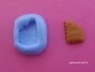 Moule silicone cabochon biscuit 17 x 13 mm 