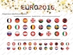 Images digitales foot europe 2016 france cabochons ronds 12 et 18 mm 