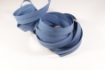 Biais uni bleu indigo 20mm en coton/ au mètre 