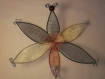 Bougeoir papillon en acier galvanisé et cuivre 