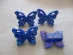 Perles papillons avec passant large pour bracelet plat 