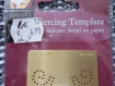 Piercing template - plaque pour décoration papier 