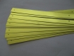 Lot de 12 bandes de papier cartonné vert brillant 1cmx20cm 