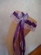 Kit jarretière parme / mauve et violette / violet accessoire mariage 