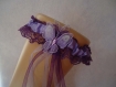 Kit jarretière dentelle violette et parme / mauve 