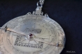 Astrolabe - recto verso - argent et grenat - gravure main 