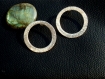 Boucles d'oreille - cercle 4cm de diamétre - argent 