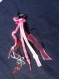 Bijou de sac à main ou porte-clefs 'rose etoile' 