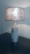 Lampe de table "stella" gris argenté 