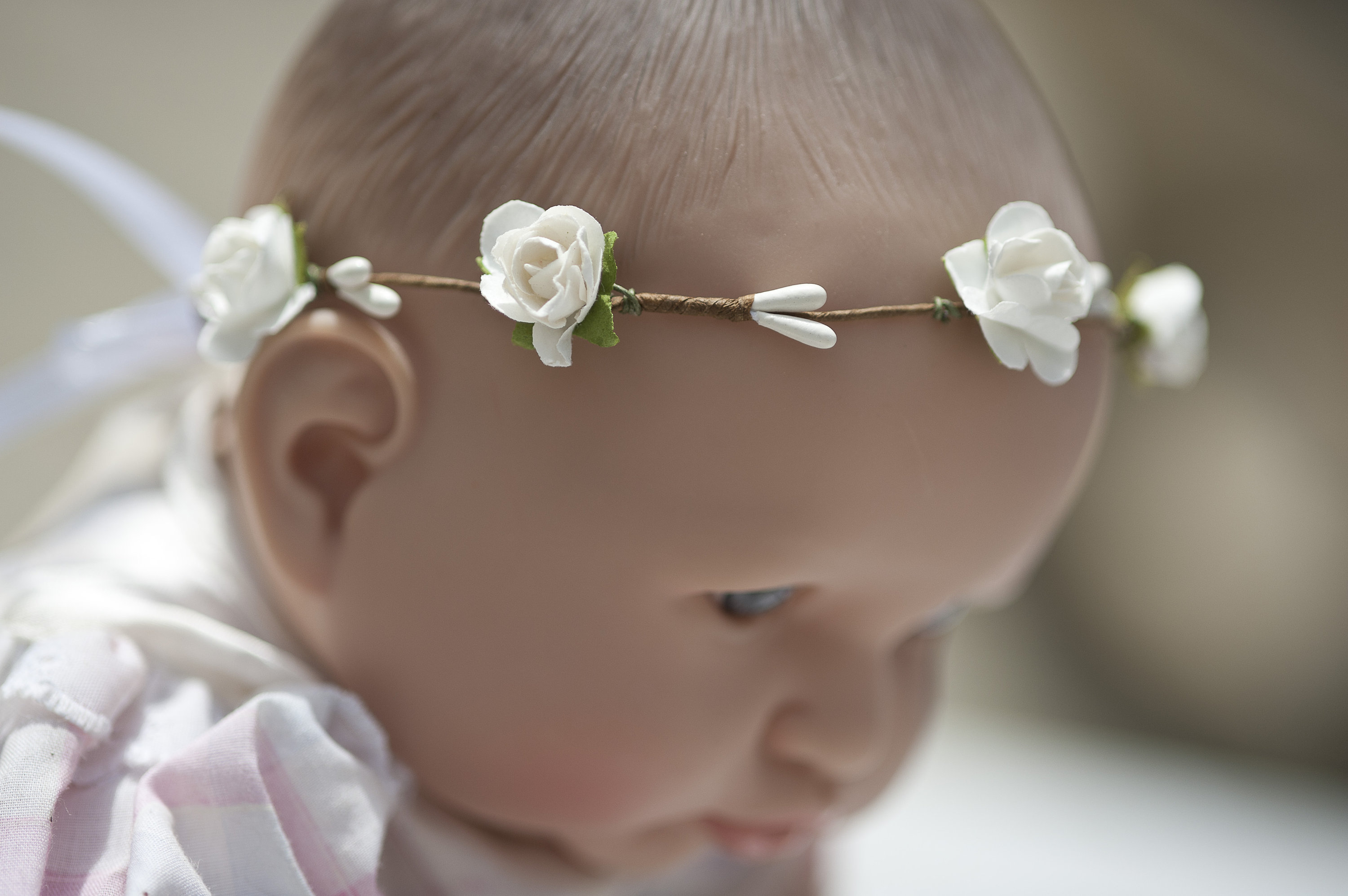 Couronne De Fleurs Cheveux Pour Bebe Poupon Ou Nounours Par Couronne2fleurs