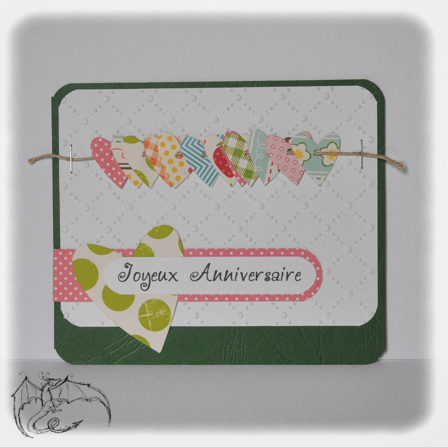 Carte D Anniversaire Scrapbooking Guirlande De Coeurs Papeterie Cartes Anniversaire Par Les 1001 Bidules Du Dragon Carte D Anniversaire Scrapbooking Guirlande De Coeurs Papeterie Cartes Anniversaire Par Les 1001 Bidules Du Dragon