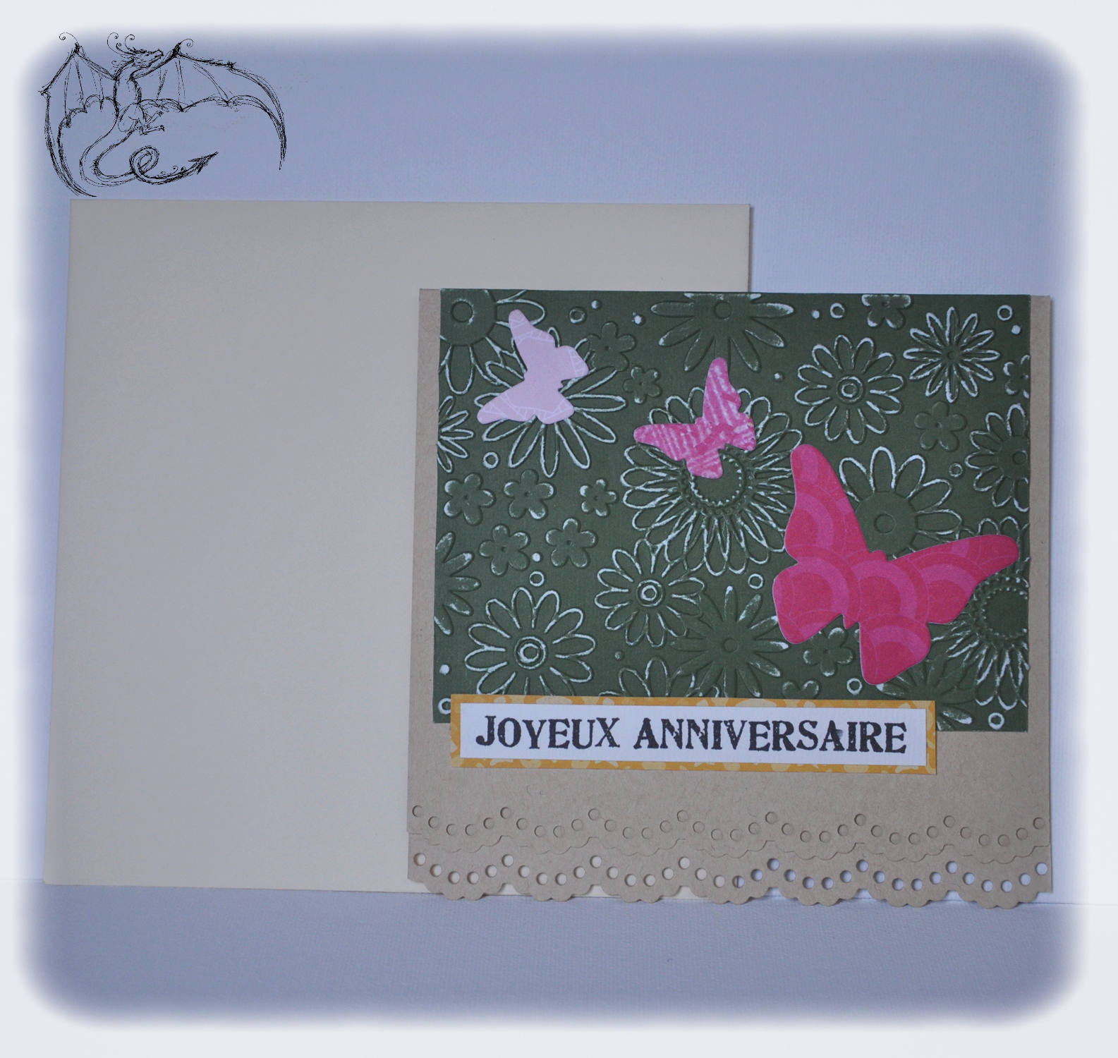 Carte D Anniversaire Carte Pop Up Nature Et Papillons Scrapbooking Papeterie Cartes 3d Par Les 1001 Bidules Du Dragon