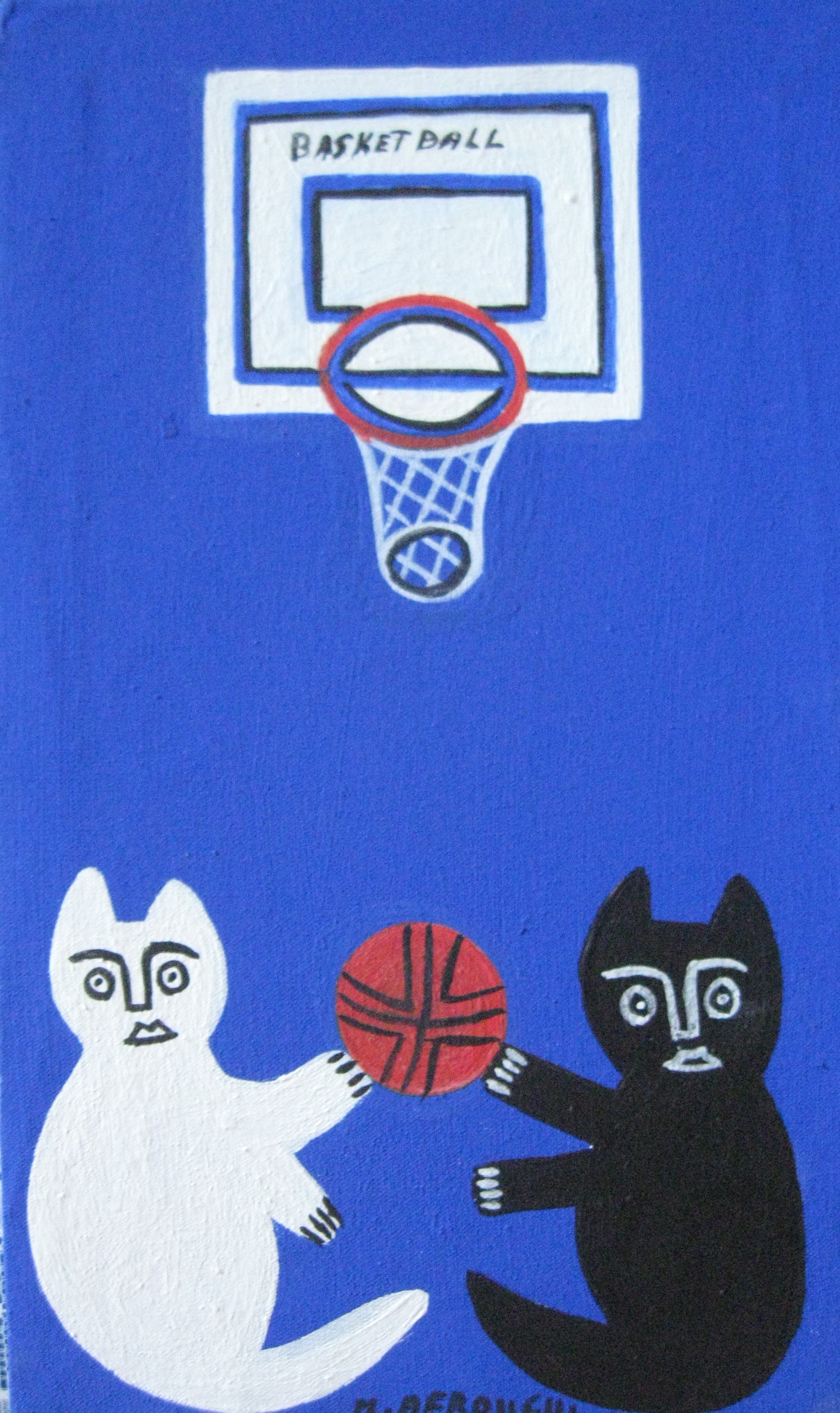 Chat Noir Et Chat Blanc Au Port Art Peintures Par Lbds