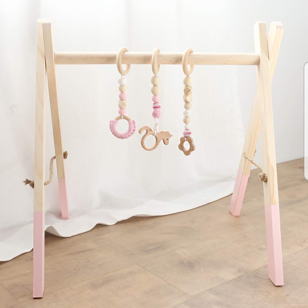 Portique D Activites D Eveil Pour Bebe Babygym En Bois Rose Accessoires Bebe Par Boutiqueduciel Portique D Activites D Eveil Pour Bebe Babygym En Bois Rose Accessoires Bebe Par Boutiqueduciel