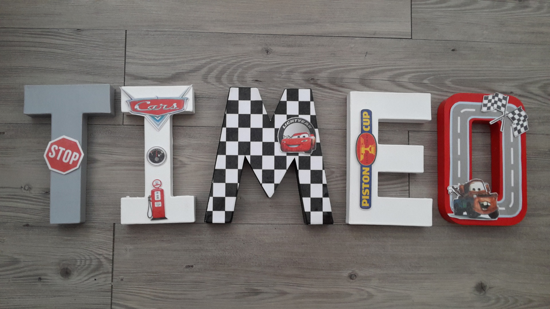 Lettres Deco Timeo Theme Cars De Disney Accessoires Bebe Par Cyrielline