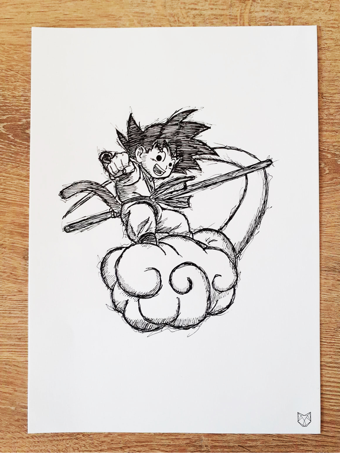 Dessin manga goku dragon ball art peintures par shad Dessin manga goku dragon ball art peintures par shad