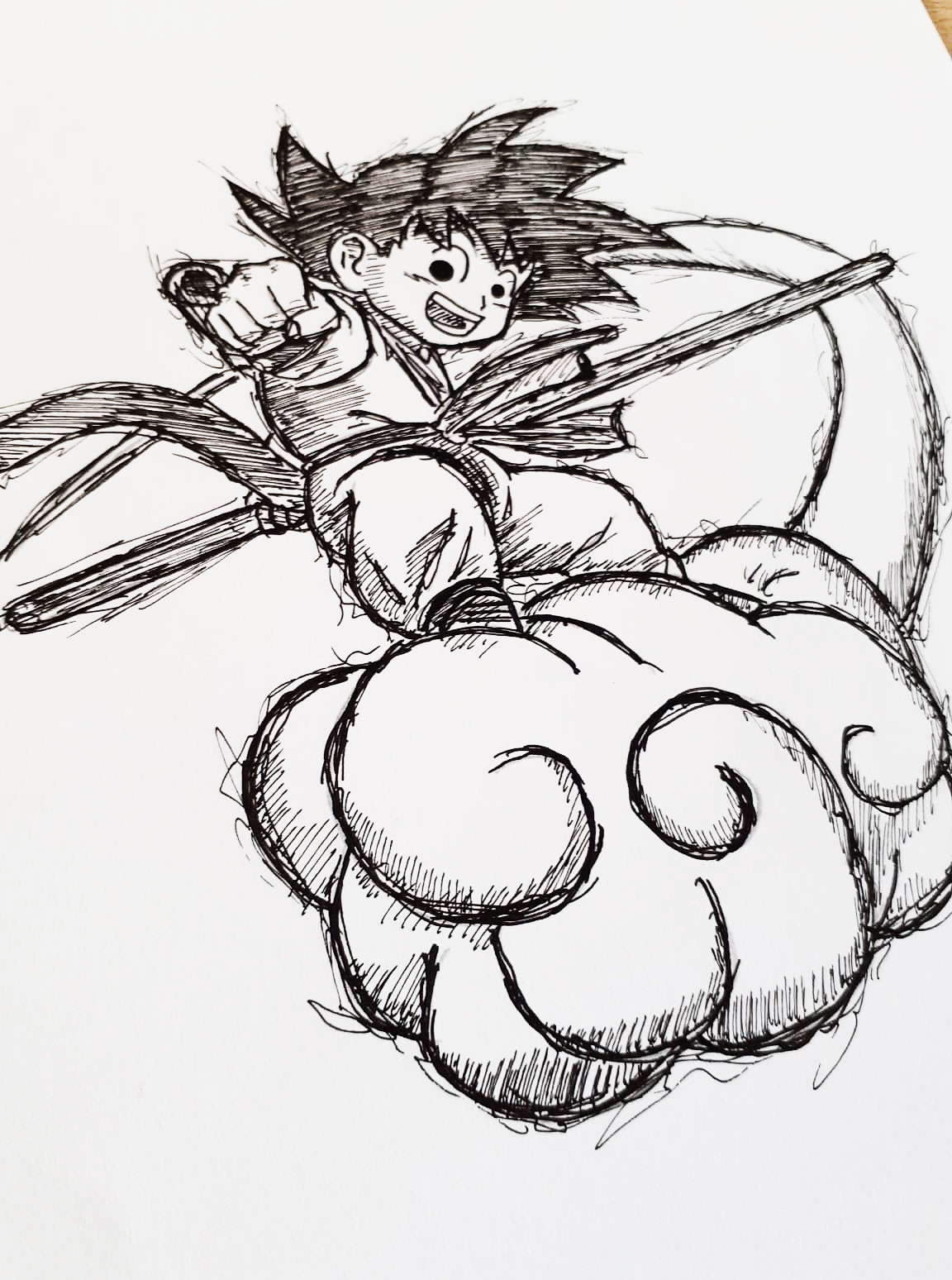 Dessin Manga Dragon Ball Z Facile Dessin manga - goku dragon ball : art-peintures par shad