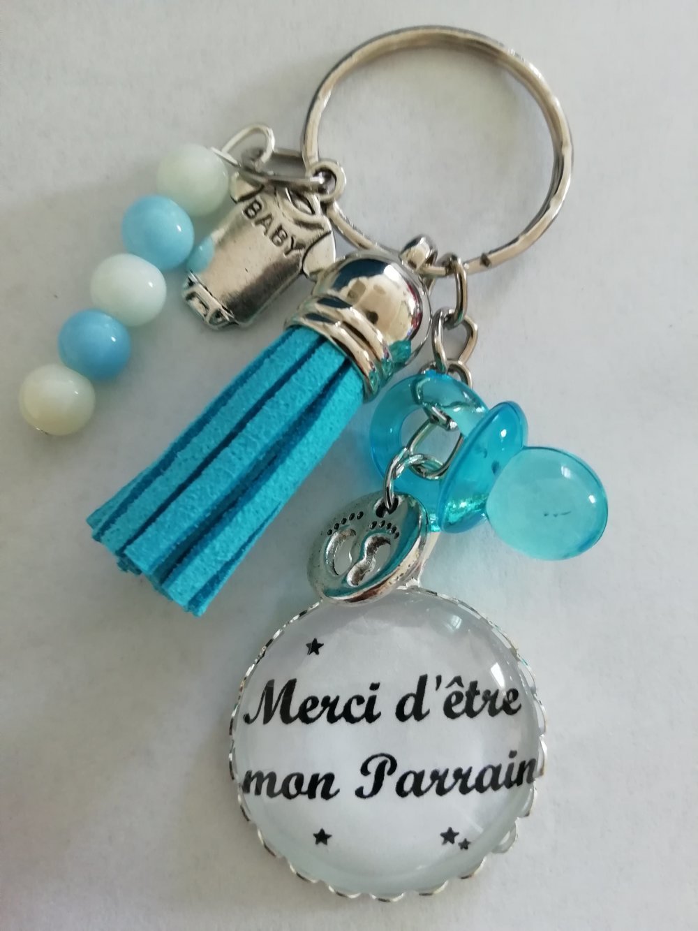 2Pcs Porte Clé Cadeau Parrain Marraine Porte Clef Idée Cadeau Annonce  Naissance Demande Invitation Parrain Marraine pour Baptême Noël Fête avec  Carte Voeux Enveloppe : : Mode