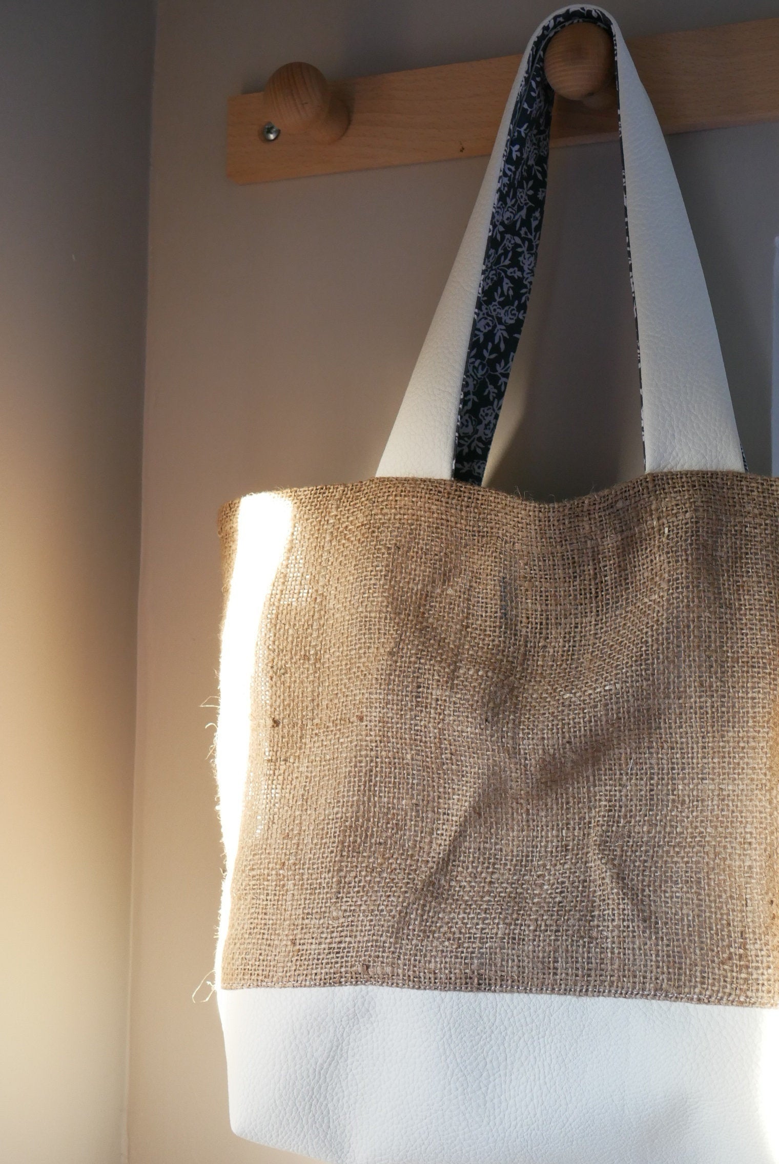 sac simili cuir fait main
