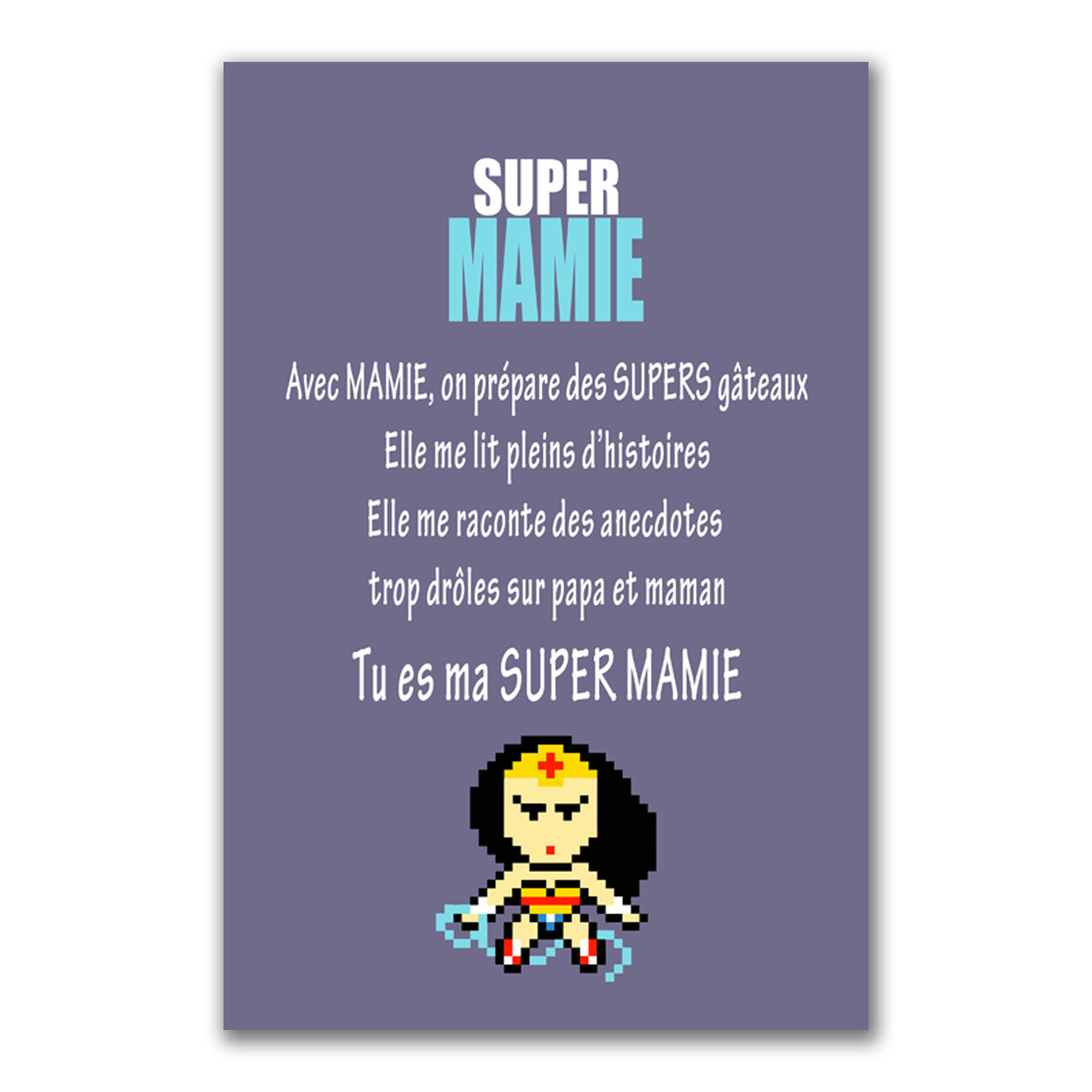 2 Affiches Mamie Et Papy Cadeau Original Merci Messages Amusants Citations Par Alexiableu