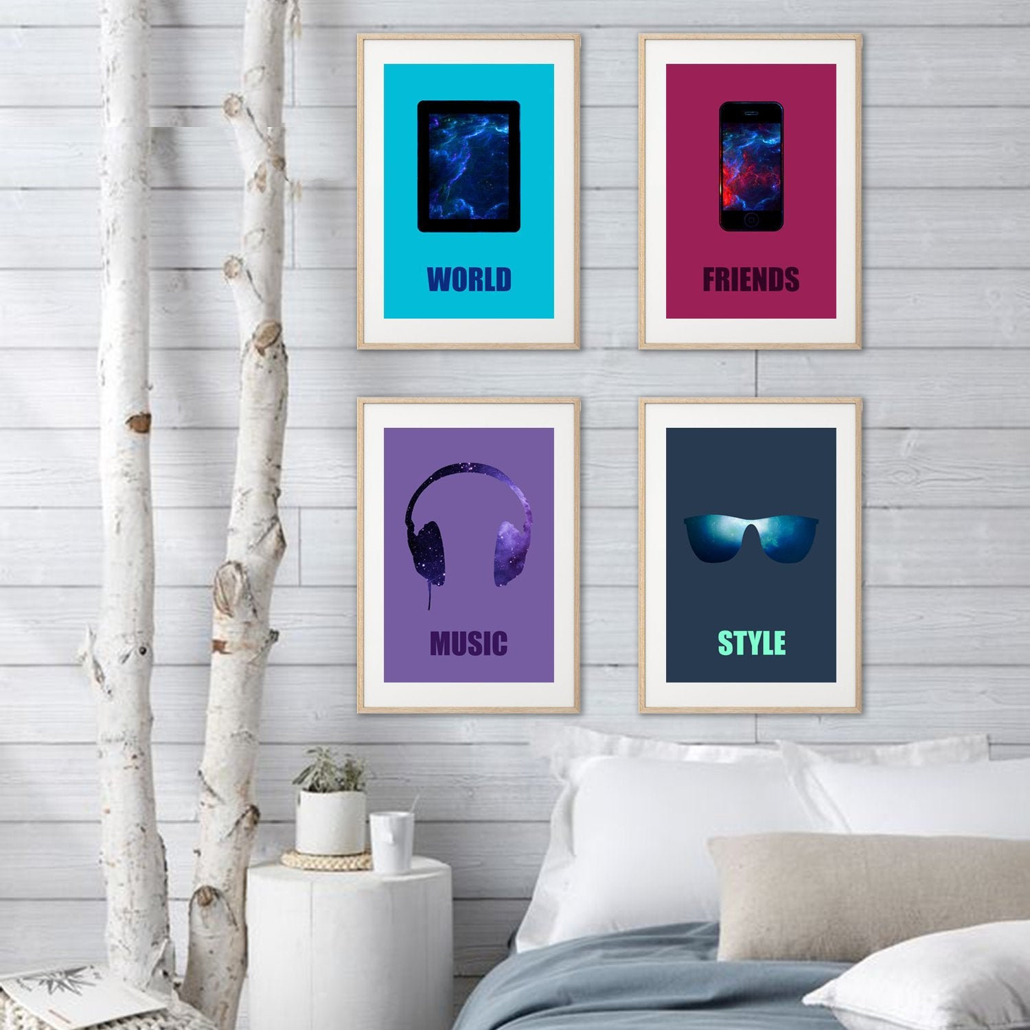 4 affiches adolescente d coration chambre de fille 4 affiches adolescente d coration chambre de fille
