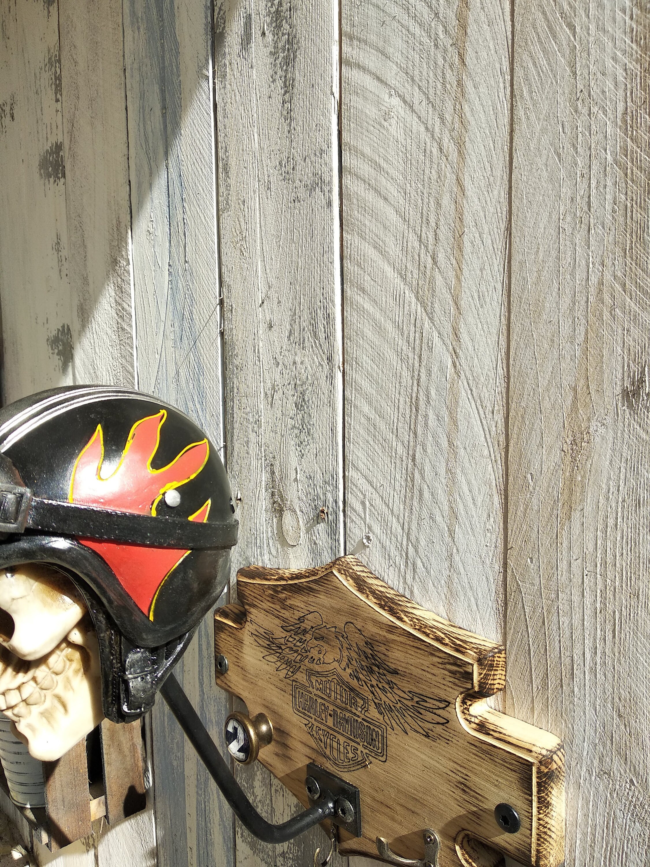 Support de casque de moto, support mural pour casque de moto, support de  casque Harley, support