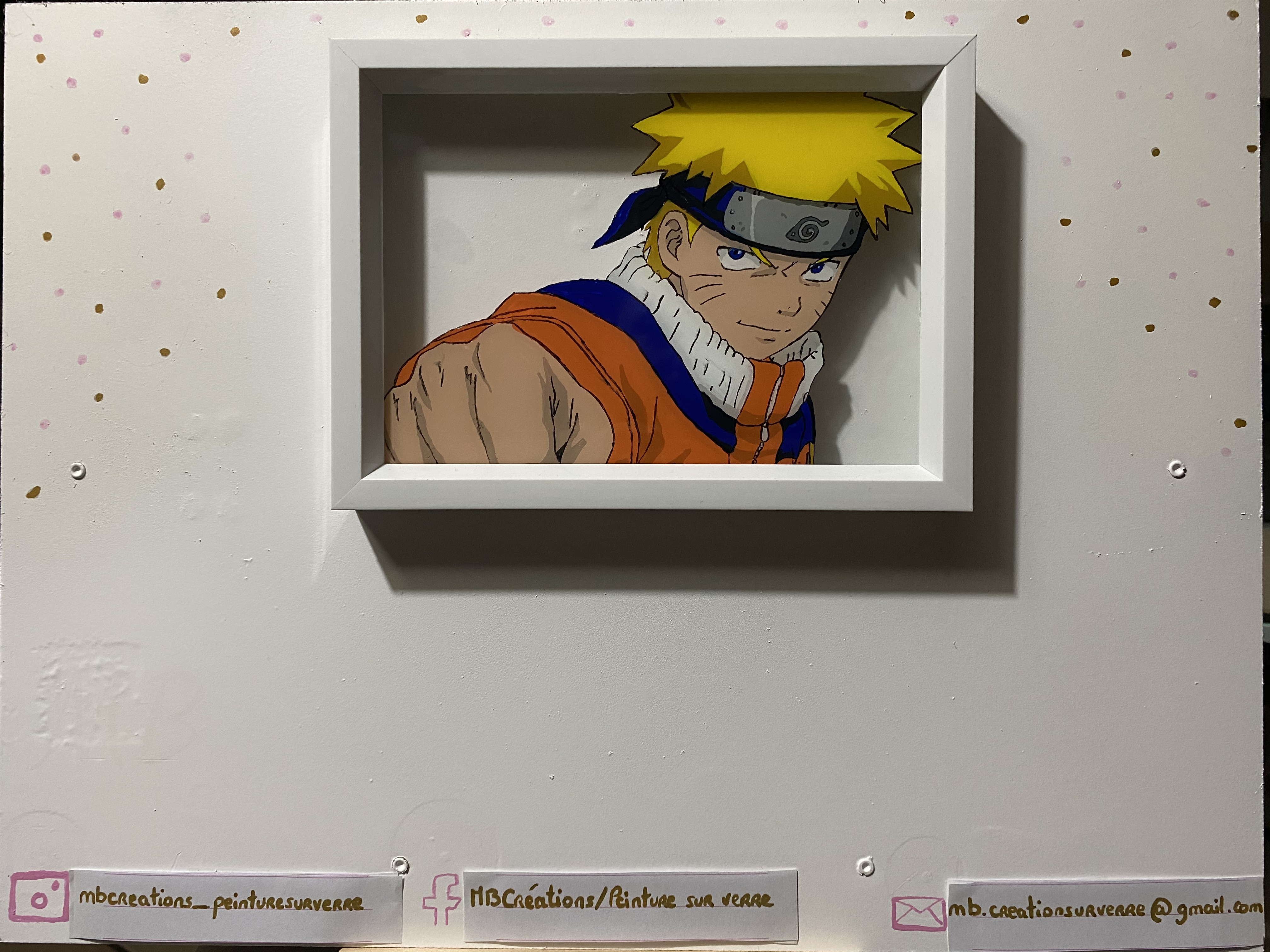 Naruto 13x18 Art Peintures Par Mbcreationsurverre