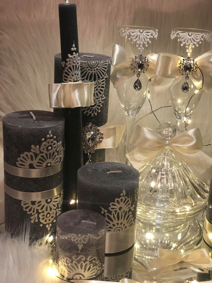 Coffret ramada : bougies orientales, personnalisées, artisanales