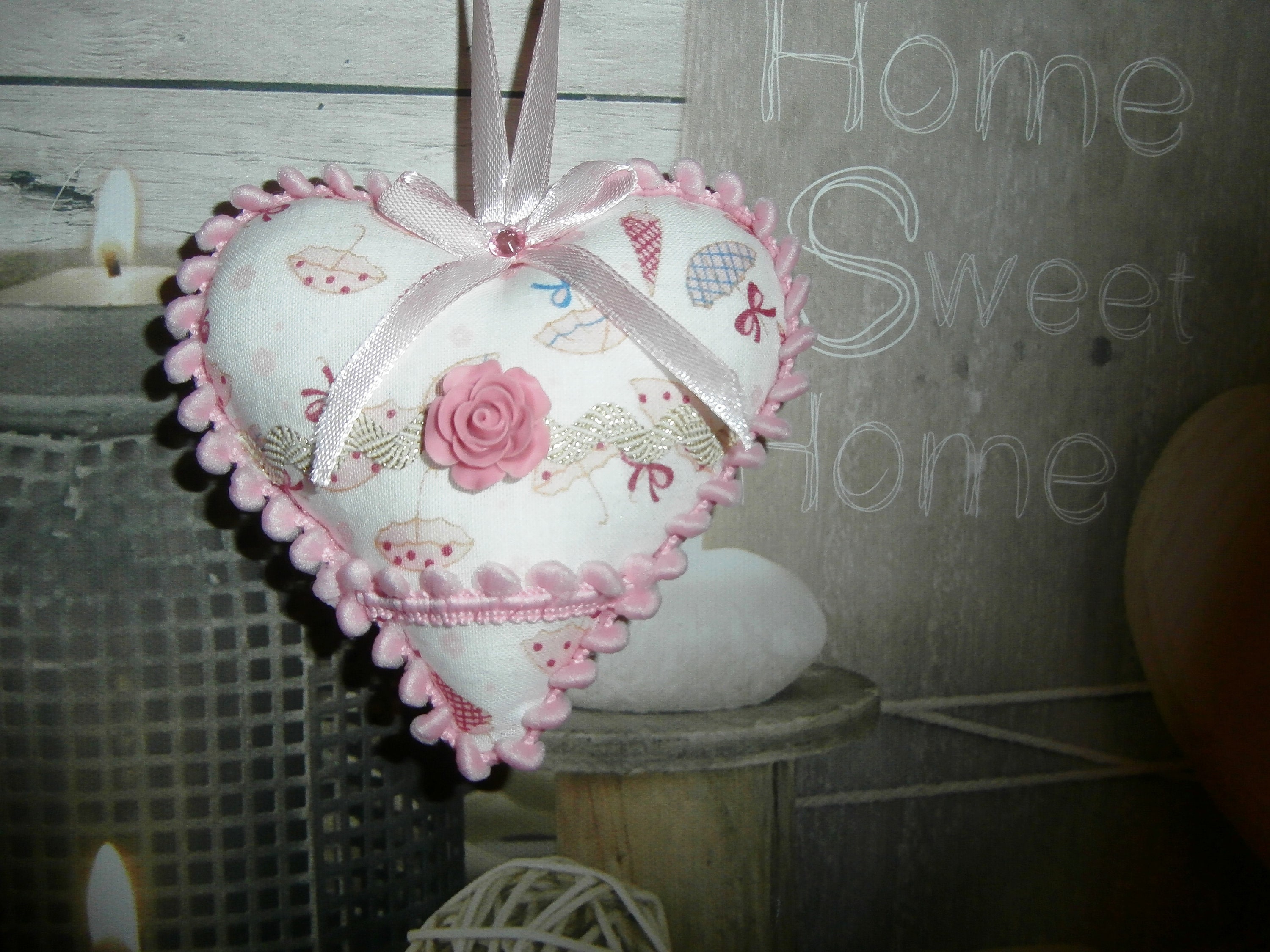 Lettres Décoratives AMOUR En Bois Rustique - Style Shabby Chic Avec 3 Coeurs