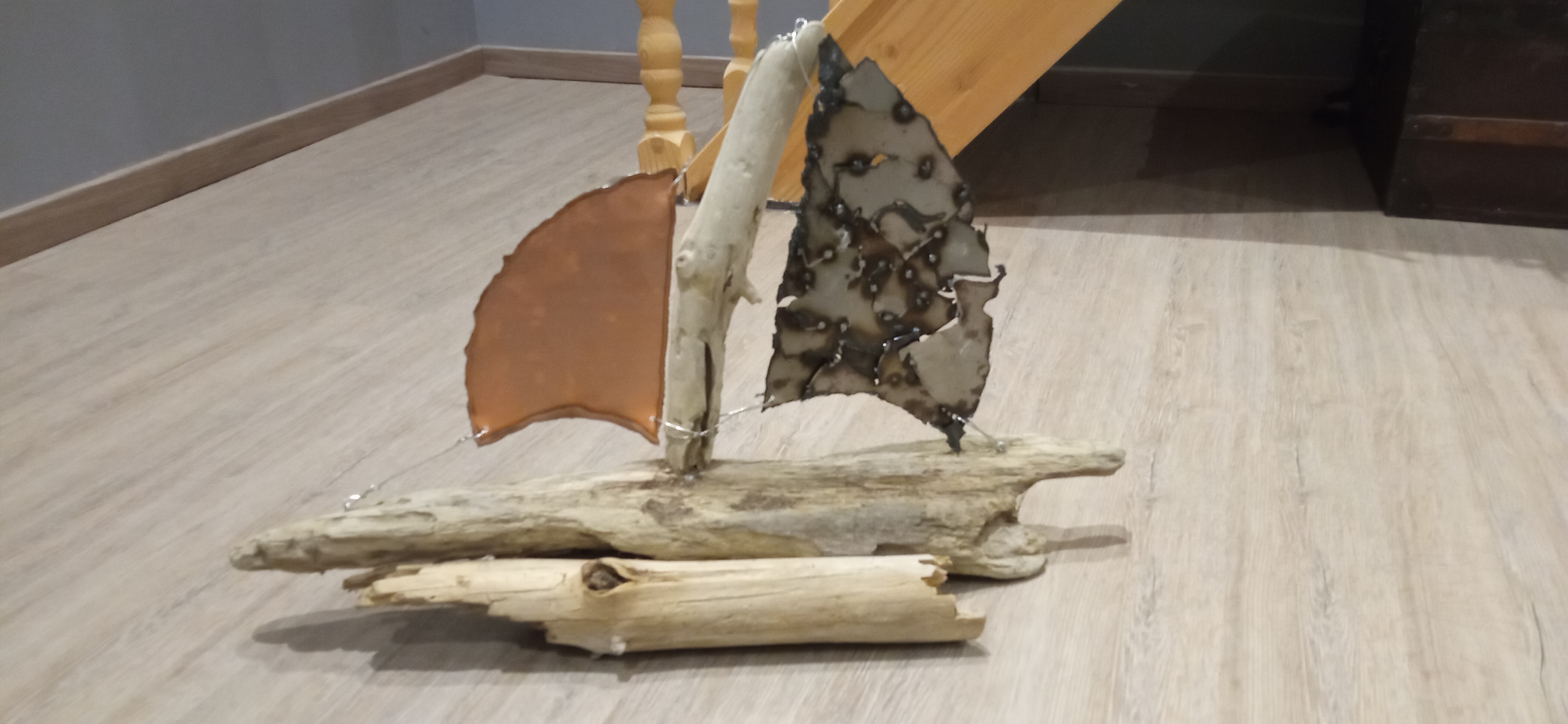 Décoration bateau en bois flotté objetsdeco par waveswood17