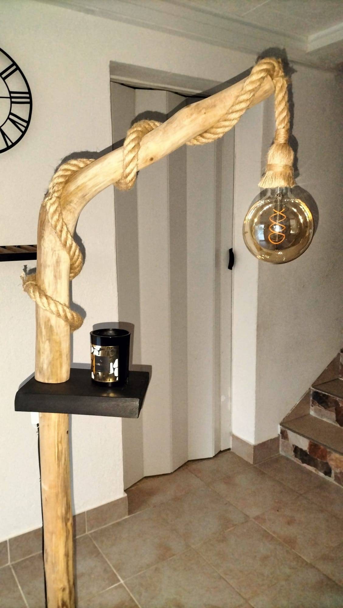 Lampadaire Sur Pied Bois Flotté