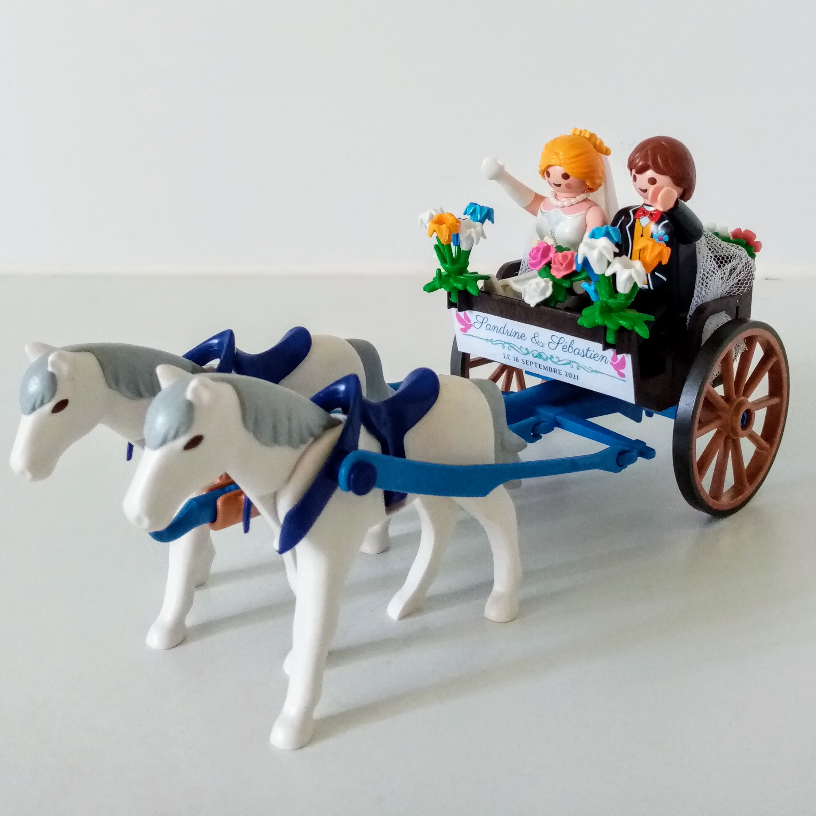Couple de mariés Playmobil toreros pour les gâteaux de mariage