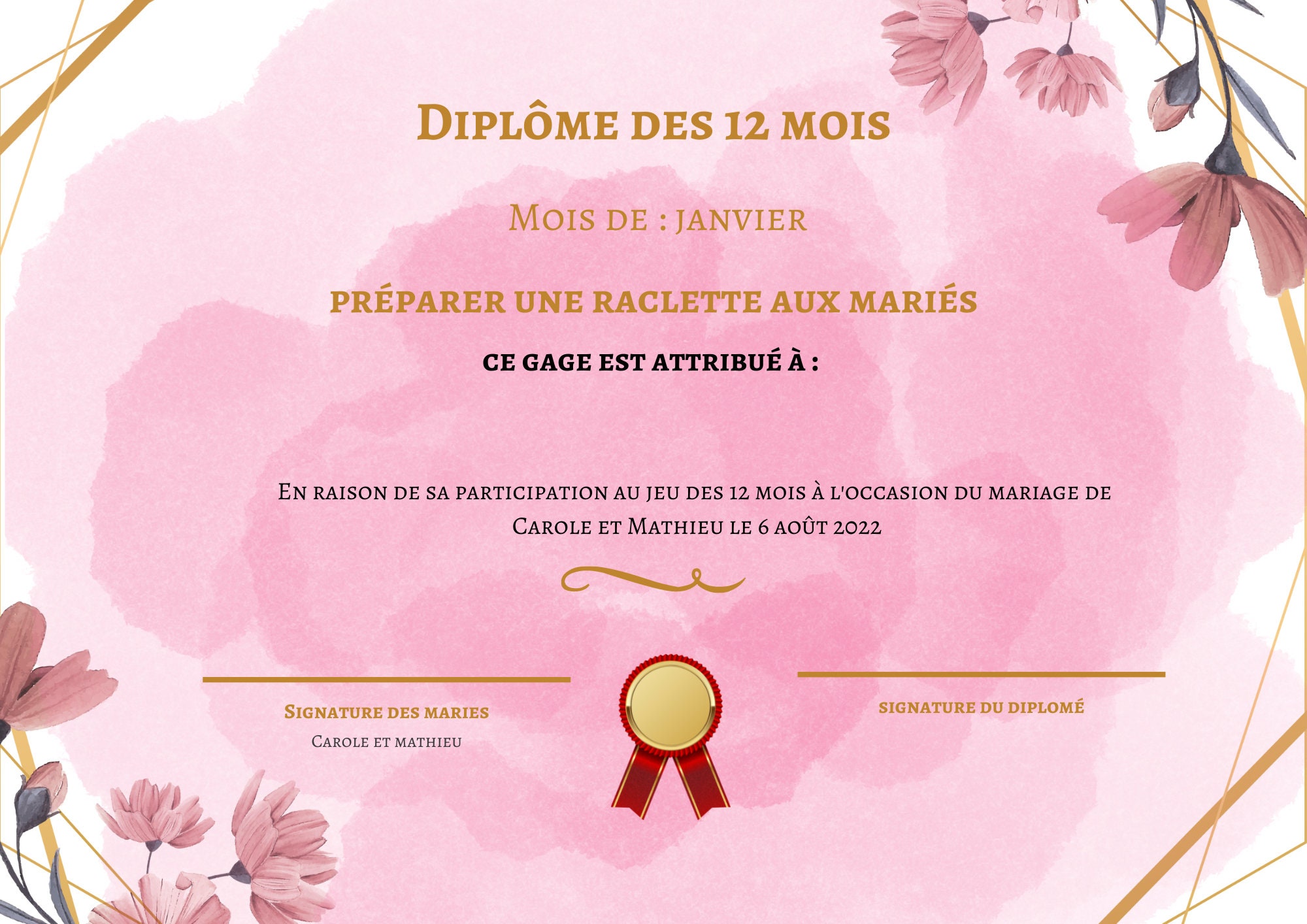 Dipl mes Jeu Des 12 Mois Imprimer Mariage Par Mamounette creations dipl-mes-jeu-des-12-mois-imprimer-mariage-par-mamounette-creations