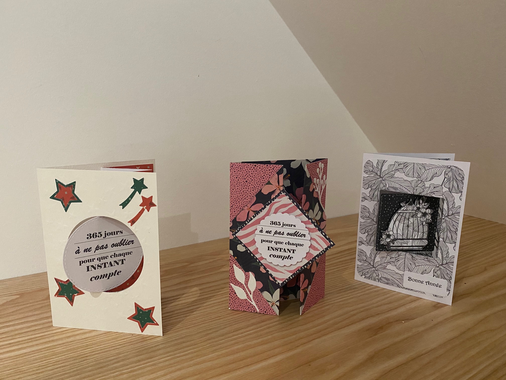 3 cartes Nouvel An  + enveloppes - Editions Palanquée