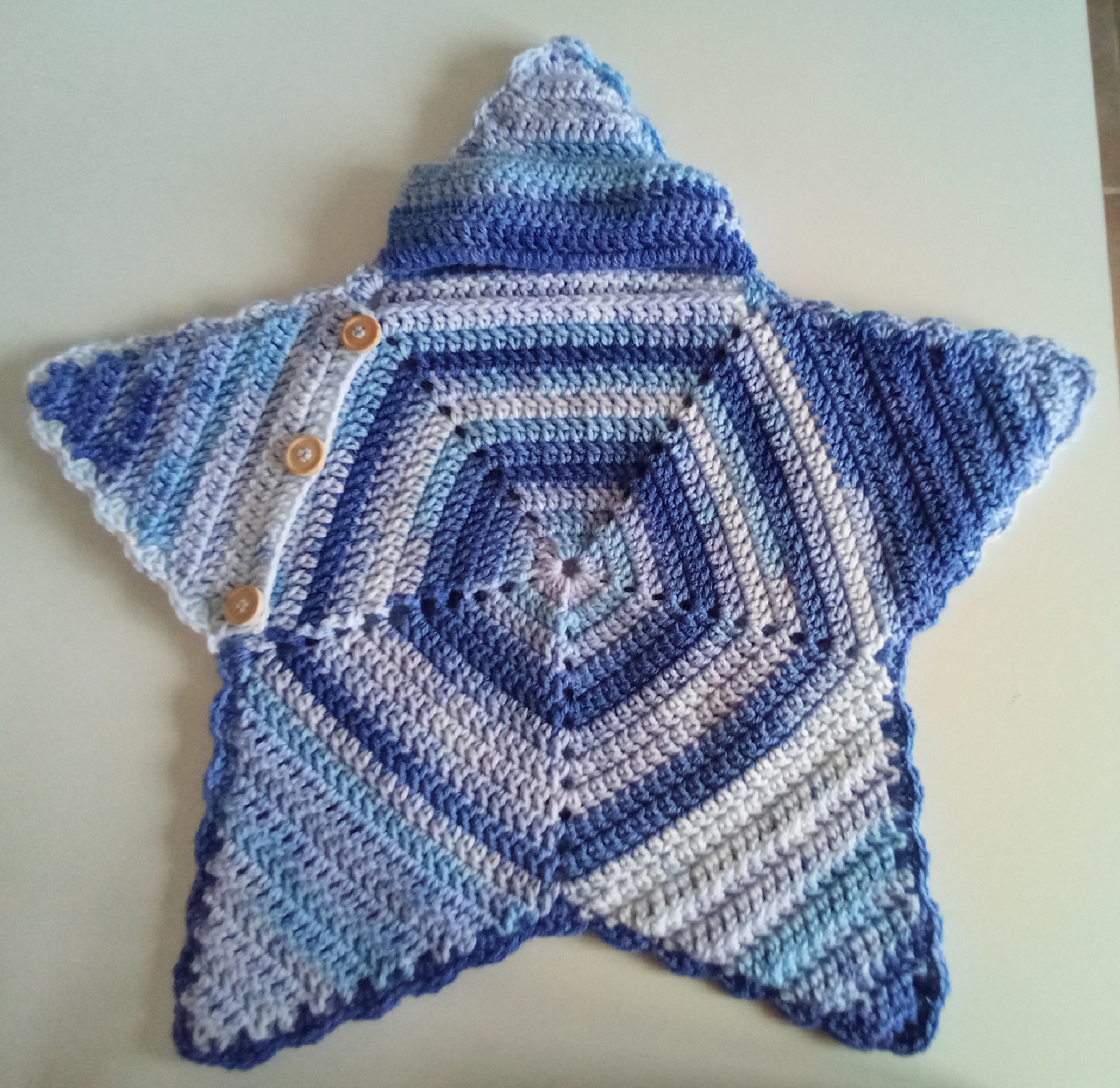 Nid D Ange Bebe En Forme D Etoile Crochet Enfants Cadeaux Naissance Par Crochetineettricoton