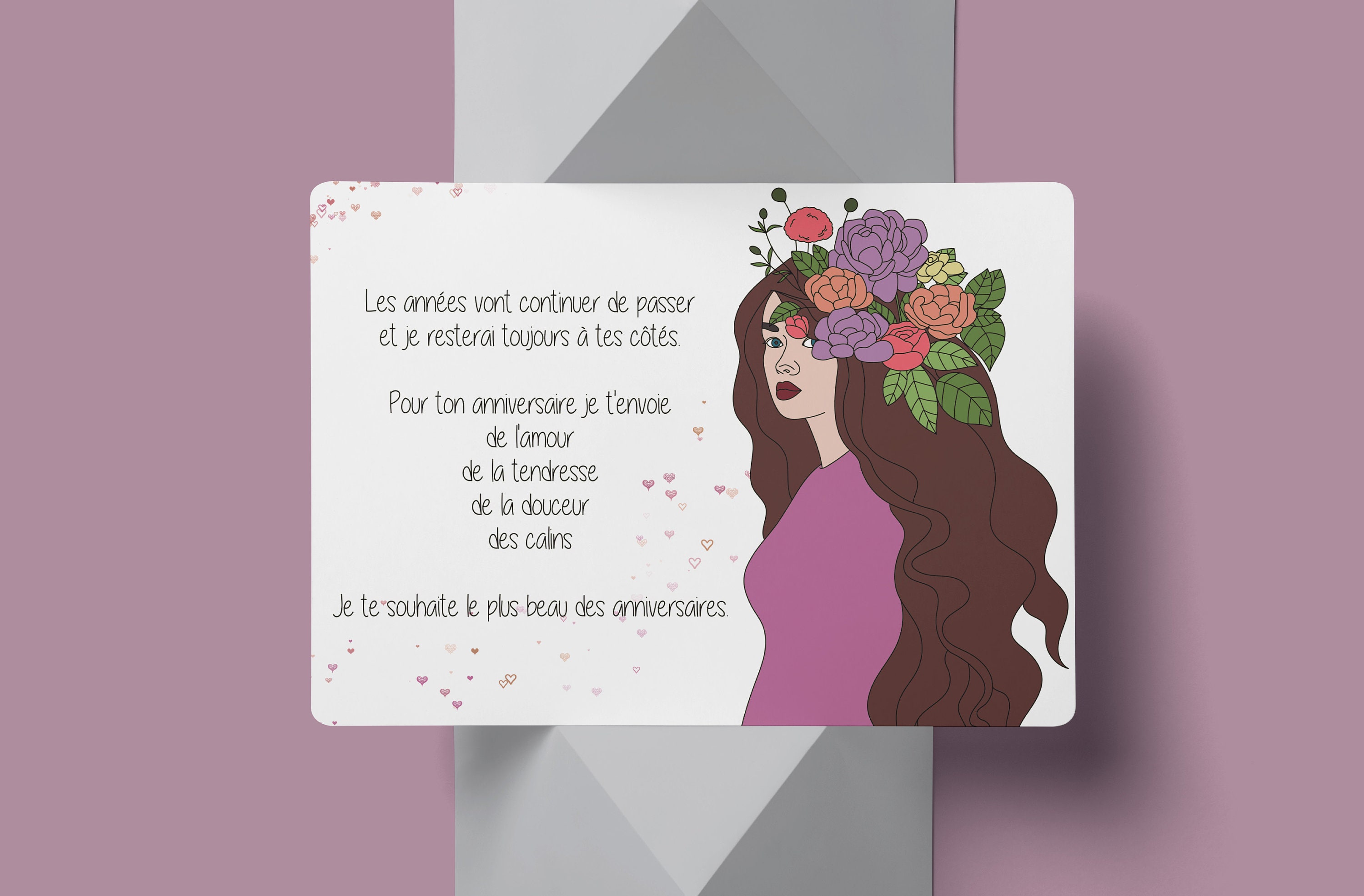 Carte Un dessin pour son anniversaire 