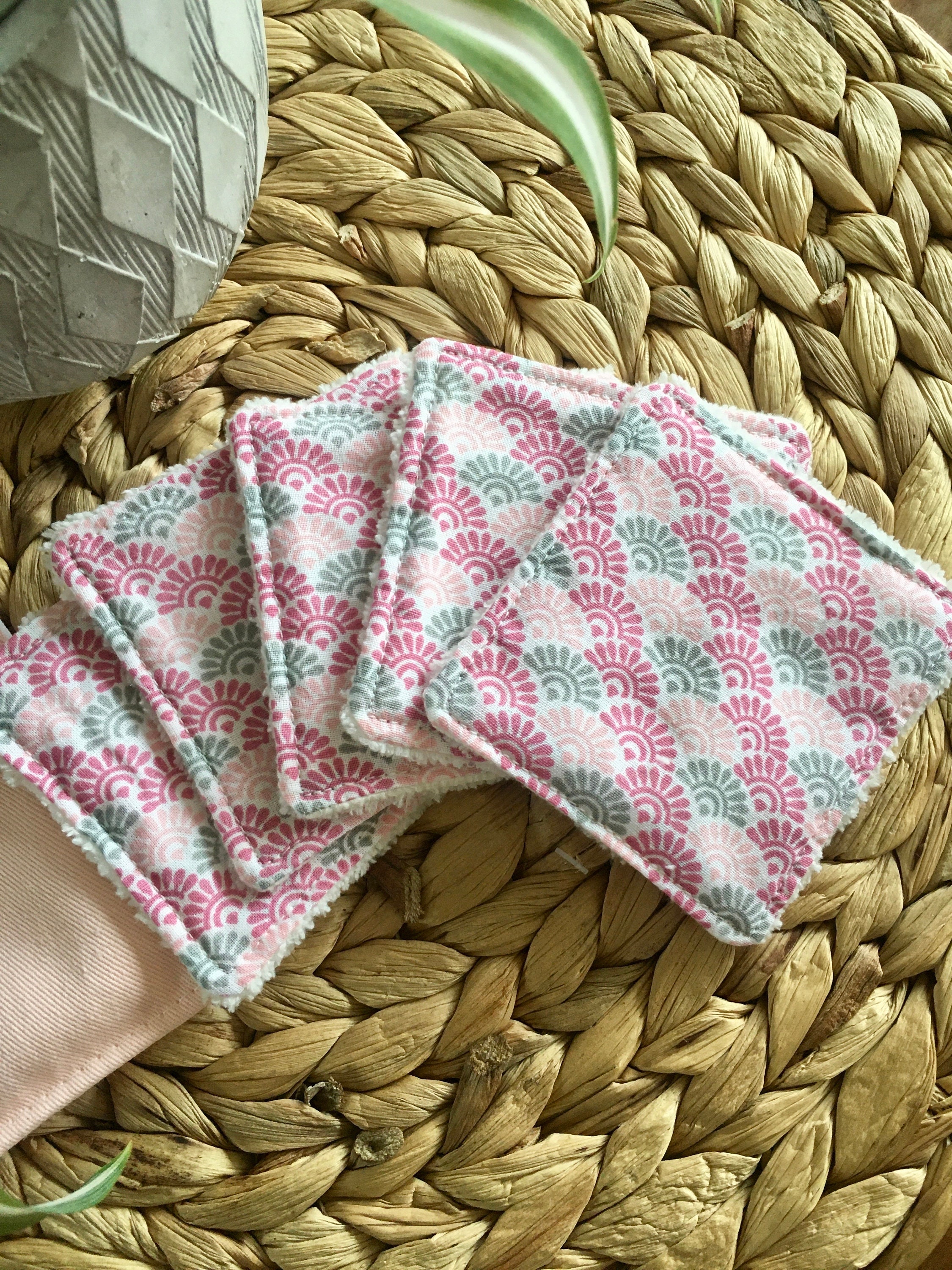 Lingettes démaquillantes lavables en coton japonais