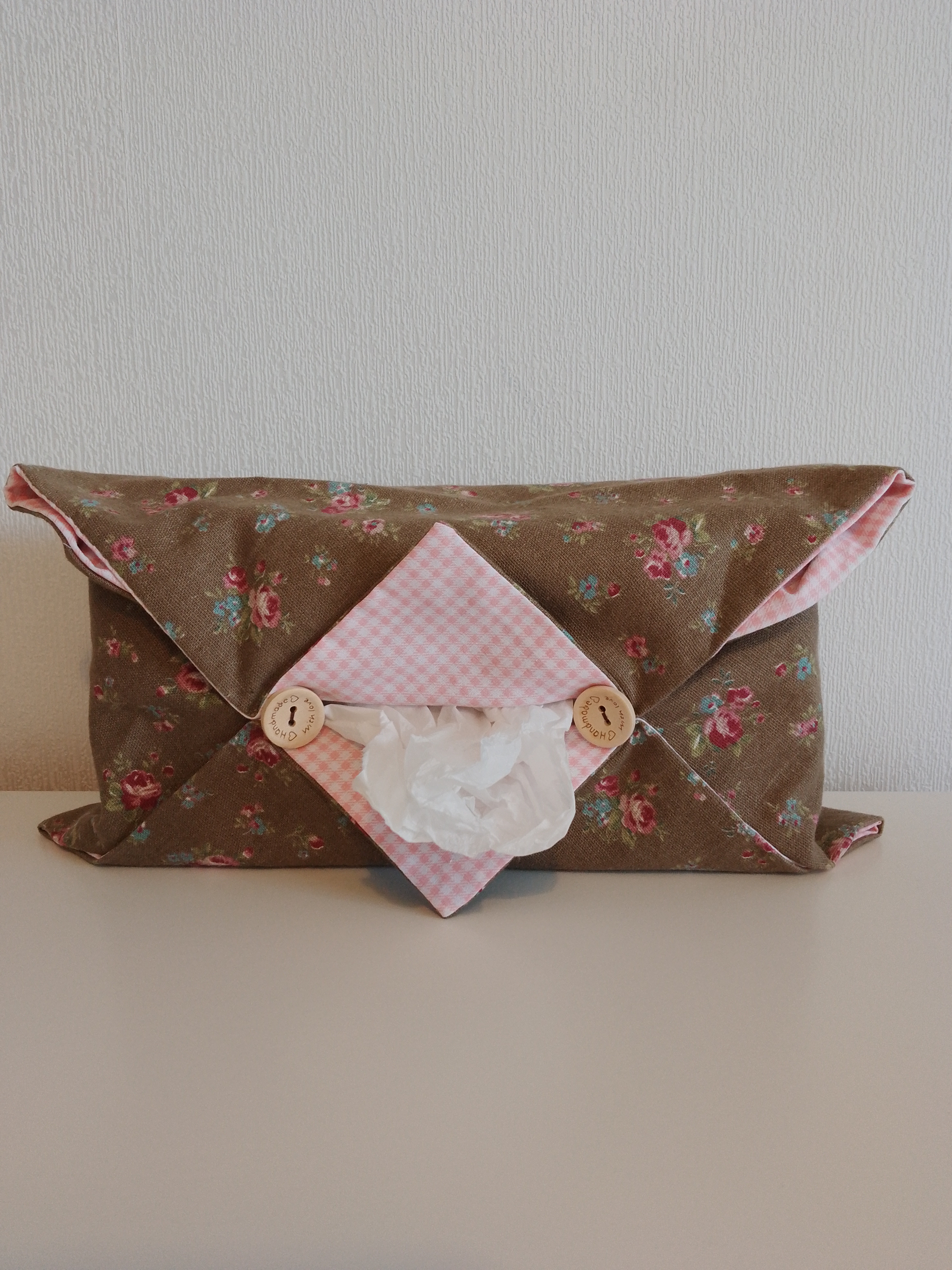 Housse De Boîte à Mouchoirs En Cuir PVC Imprimé Fleurs - 13,2 Cm Cube - Déco Maison, Bureau, Voiture - Ouverture Velcro
