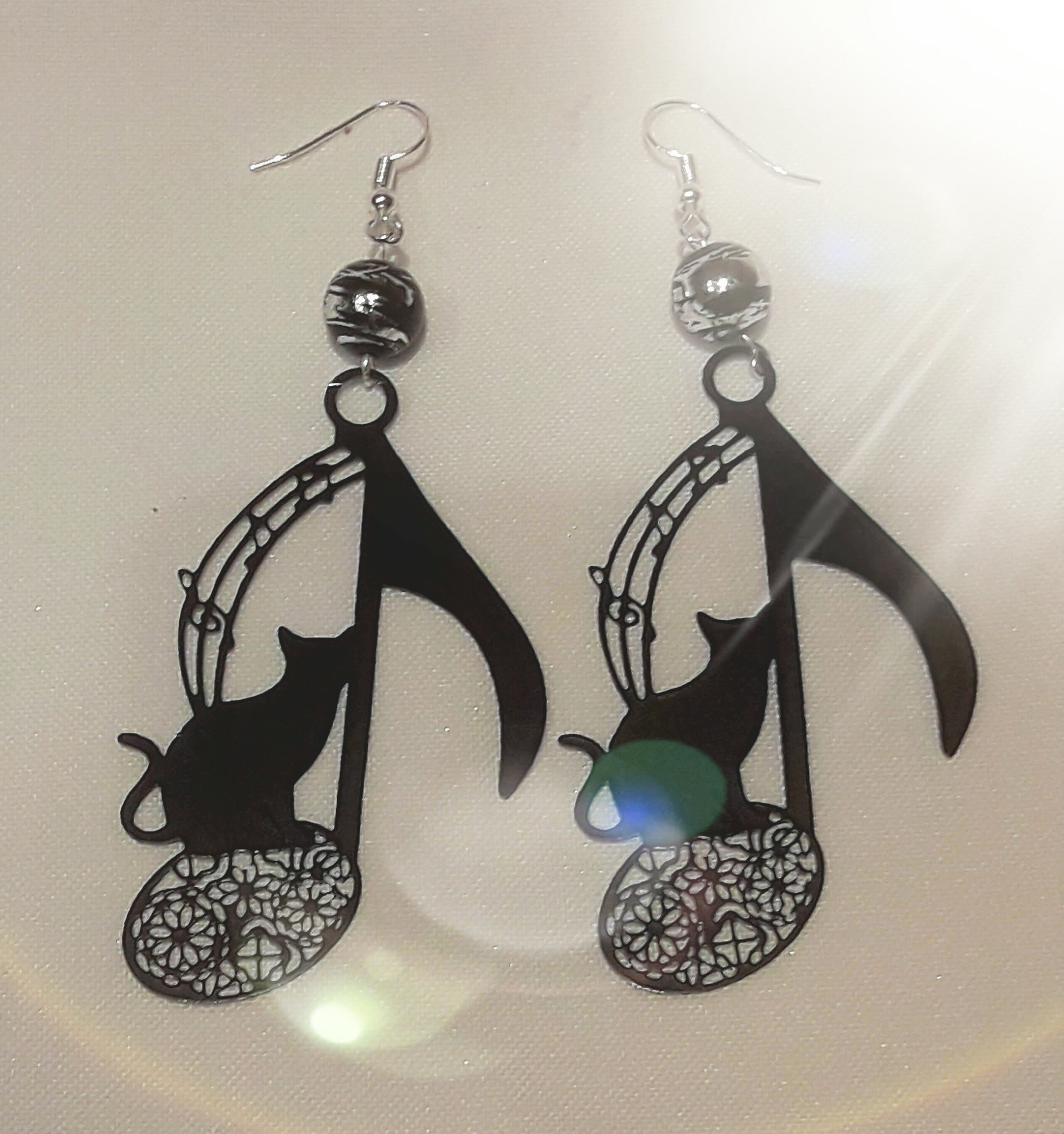 Boucle d'oreille chat original