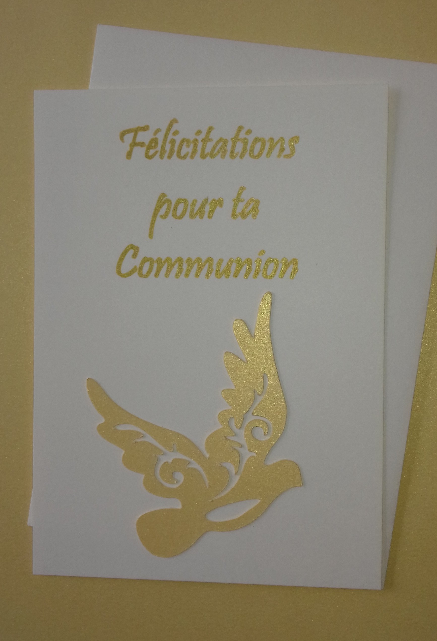 Carte De Felicitations Pour Une Communion Par Jealoumar