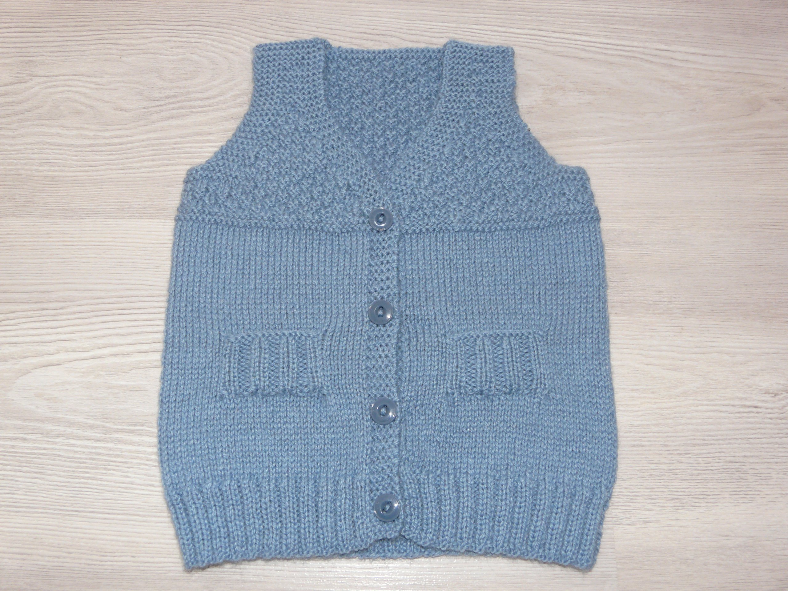 Gilet Laine Sans Manche Bebe 3 Mois Bleu Denim Tricot Fait Main Cadeau Naissance Accessoires Bebe Par Catricote Gilet Laine Sans Manche Bebe 3 Mois Bleu Denim Tricot Fait Main Cadeau Naissance Accessoires Bebe Par Catricote